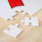 赤いリボンスケッチ ジグソーパズル (側面)