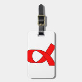 赤いリボンスケッチ ラゲッジタグ (正面縦)