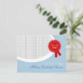 赤いリボンブルー卒業 招待状 (スタンド正面)