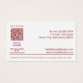 赤いリボンベル$10クリスマスプレゼント券カード (裏面)