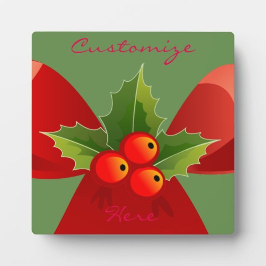 赤いリボンホリーサンダー_コーブ フォトプラーク (正面)