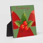 赤いリボンホリーサンダー_コーブ フォトプラーク (正面)