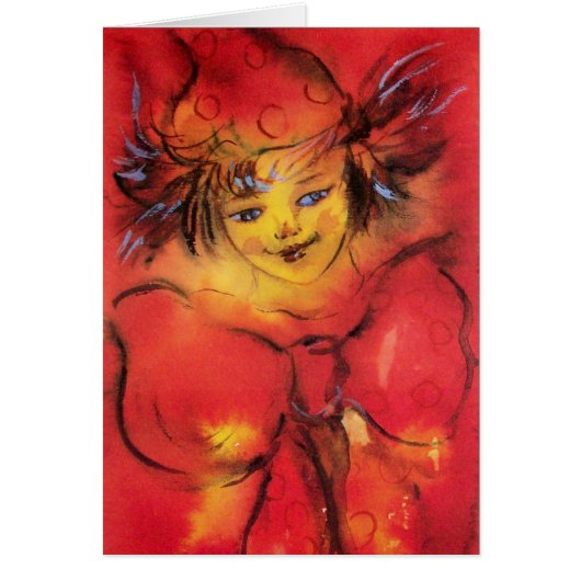 赤いリボン付きピエロ (正面)