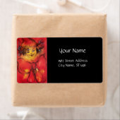 赤いリボン付きピエロ ラベル (インサイチュ)