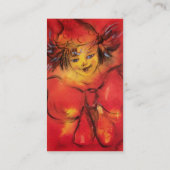 赤いリボン付きピエロ 名刺 (裏面)