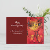 赤いリボン付きピエロ 招待状 (スタンド正面)