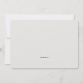 赤いリボン写真の誕生のお知らせ 案内状 (裏面)