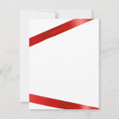 赤いリボン切断用大開口部 招待状 (裏面)