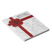 赤いリボン弓 ノートパッド (アングル)