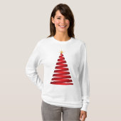 赤いリボン木 Tシャツ (正面フル)