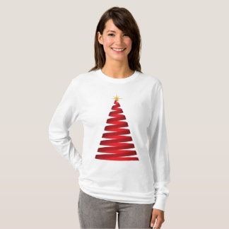 赤いリボン木 Tシャツ