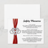 赤いリボン無限ハート安全対策 エンクロージャーカード (正面/裏面)