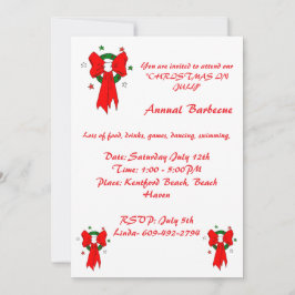 赤いリボン - ご招待 招待状