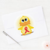 赤いリボン ラウンドシール (封筒)