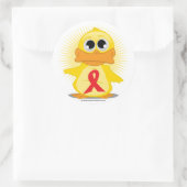 赤いリボン ラウンドシール (バッグ)