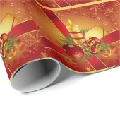赤いリボン ラッピングペーパー (ロールコーナー)