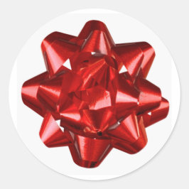 赤いリボン/弓封筒用シール/シール ラウンドシール