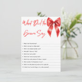 赤いリボン　新婦は何て言った？　ブライズシャワーゲーム エンクロージャーカード (スタンド正面)