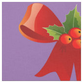 赤いリボンHolly Thunder_Coveカラー ファブリック (クローズアップ)