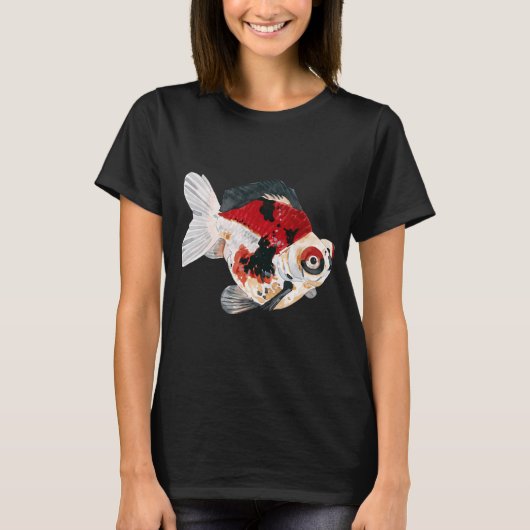 赤いリュウキン金魚 Tシャツ (正面)
