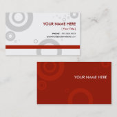 赤いリングや輪 名刺 (正面/裏面)