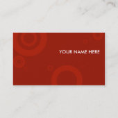 赤いリングや輪 名刺 (裏面)