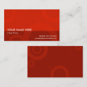 赤いリングや輪 名刺 (正面/裏面)