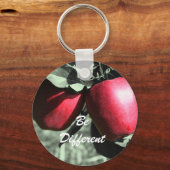 赤いリンゴがキーチェ違うーンやる気を起こさせるに キーホルダー (正面)
