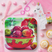 赤いリンゴとバラライフは良い紙プレート ペーパープレート (パーティー)