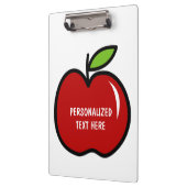 赤いリンゴのクリップボードによる先生など クリップボード (左)