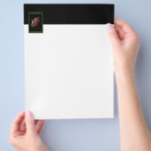 赤いリンゴのフライヤー チラシ (手)