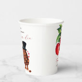 赤いリンゴのブライダルシャワー 紙コップ (右)