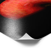 赤いリンゴの半分 ファインアート写真 フォトプリント            (角)