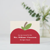 赤いリンゴの学校オープンハウス招待状 - レッドアップル 招待状 (スタンド正面)