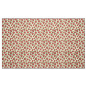 赤いリンゴの黄色の背景パターンデザインアート ファブリック (ファットクウォーター)