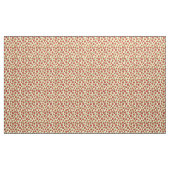 赤いリンゴの黄色の背景パターンデザインアート ファブリック (ヤード)