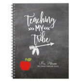 赤いリンゴ引用文とあなたのテキストシャルボード先生 ノートブック (正面)