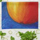 赤いリンゴ – 静物絵画の キッチンタオル (折り畳み)