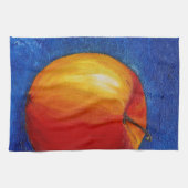 赤いリンゴ – 静物絵画の キッチンタオル (横)