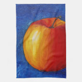 赤いリンゴ – 静物絵画の キッチンタオル (縦)