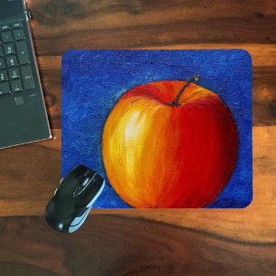 赤いリンゴ – 静物絵画の マウスパッド