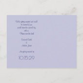 赤いリーフハートツリー日付の保存 案内ポストカード (裏面)