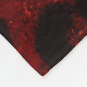 赤いルビーアニマルプリント フリースブランケット (角)