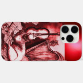 赤いルビー玉にフクロウを入れたミュージカル猫 Case-Mate iPhoneケース (裏面 (横))