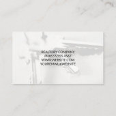 赤いルーフトップロゴ | ハウス鍵 名刺 (裏面)