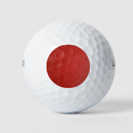 赤いレザーテクスチャ ゴルフボール