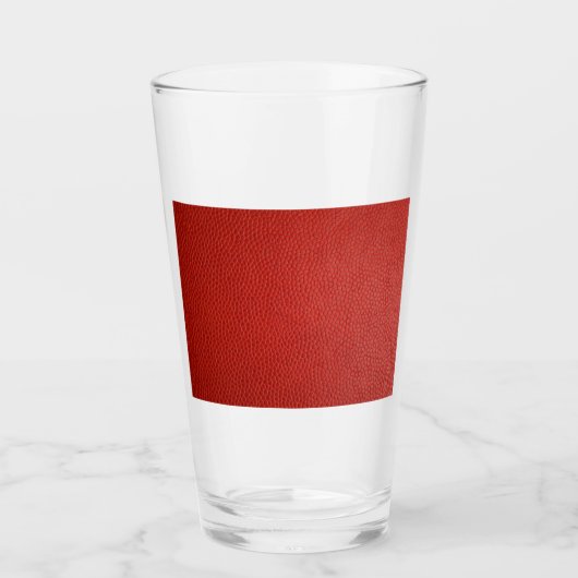 赤いレザーテクスチャ タンブラーグラス (正面)