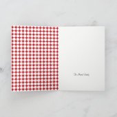 赤いレディバグの子供の誕生日パーティーお礼 サンキューカード (内部)