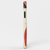 赤いレディ、美しいファッション衣装デザインモノグラム Case-Mate iPhoneケース (裏面/右)