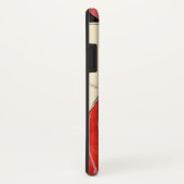 赤いレディ、美しいファッション衣装デザインモノグラム Case-Mate iPhoneケース (裏面/右)